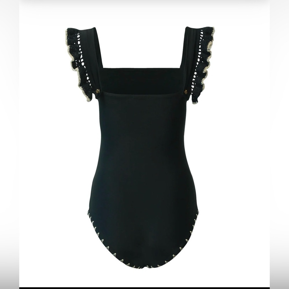 Carolina Socías Vera Black One Piece Swim Suit . Size M - Picture 2 of 13